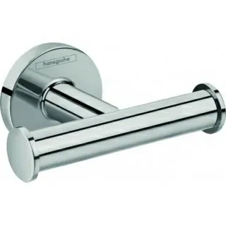 Cuier baie dublu Hansgrohe Logis Universal, crom