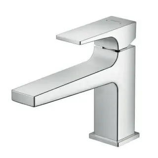 Baterie lavoar Hansgrohe Metropol 100 cu ventil push-open si pipa 156 mm