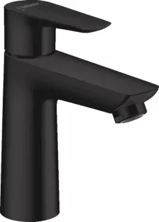 Baterie lavoar Hansgrohe Talis E 110, ventil pop-up, negru mat