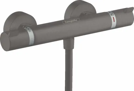 Baterie dus Hansgrohe Ecostat Comfort cu termostat, negru periat