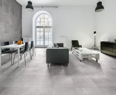 Gresie portelanata Sintesi Italia, Ambienti Grigio Rectificata lucioasa 60x60 cm