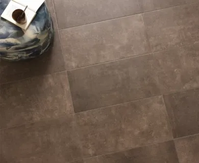 Gresie portelanata Sintesi Italia, Ambienti Tabacco Rectificata lucioasa 80,2x80,2 cm