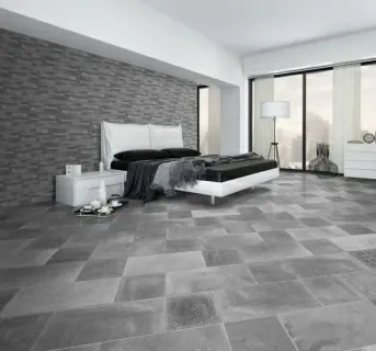 Gresie portelanata Sintesi Italia, Atelier Fumo Rectificata 60,4x60,4 cm