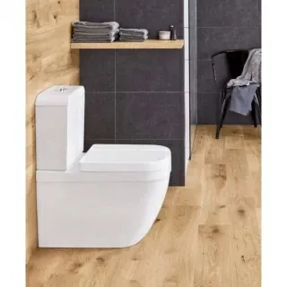 PROMO Vas WC lipit de perete, rezervor si capac Grohe Euro Ceramic Rimless, alimentare inferioara