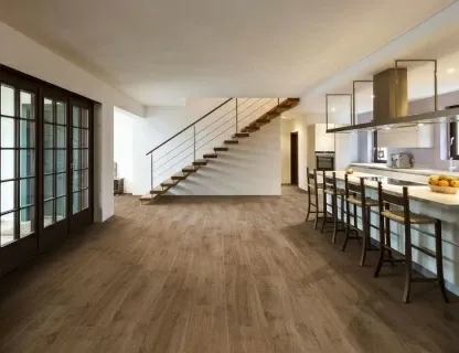 Gresie portelanata Sintesi Italia, Essenze Noce Rectificata 80,2x20,2 cm