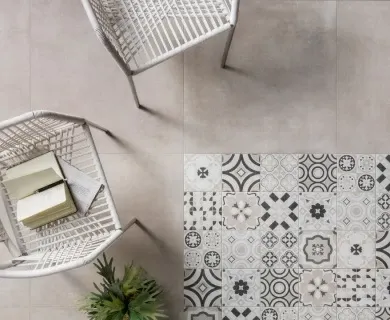 Gresie portelanata Sintesi Italia, Flow Taupe 60,4x60,4 cm