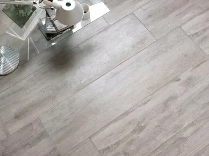 Gresie portelanata Sintesi Italia, Timber Bianco Rectificata 80x20 cm