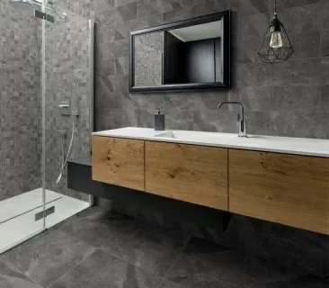 Gresie portelanata Sintesi, Tracks Dark 60,4x30 cm