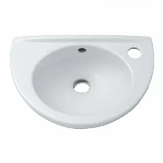 Lavoar Geberit Fidelio 37x25xH14 cm, orificiu baterie dreapta