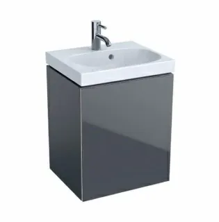 Set PROMO baza lavoar si lavoar asimetric Geberit Acanto 45x38xH71cm lava