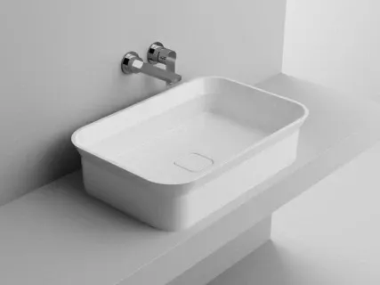 Lavoar Cast Marble Dresda 60x40x15,9 cm alb