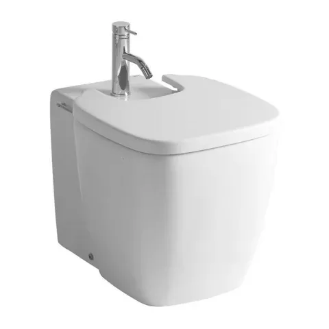 Bideu pe pardoseala Gala Universal 56x39 cm alb