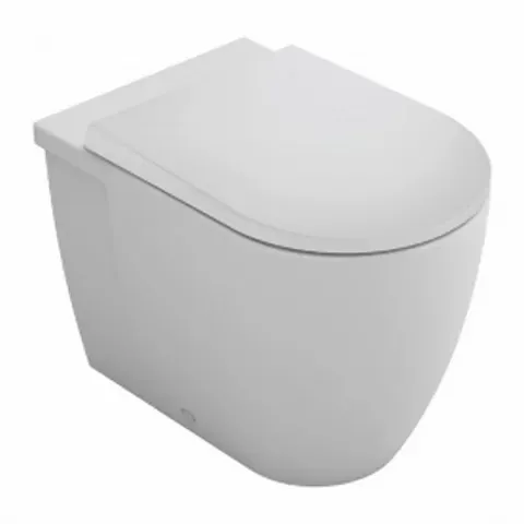 Vas WC pe pardoseala Gala Coral 56x36 cm alb lipit de perete