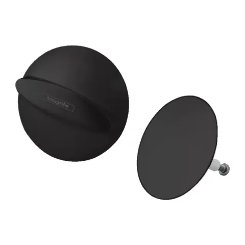 Capac sifon si preaplin Hansgrohe Flexaplus negru mat