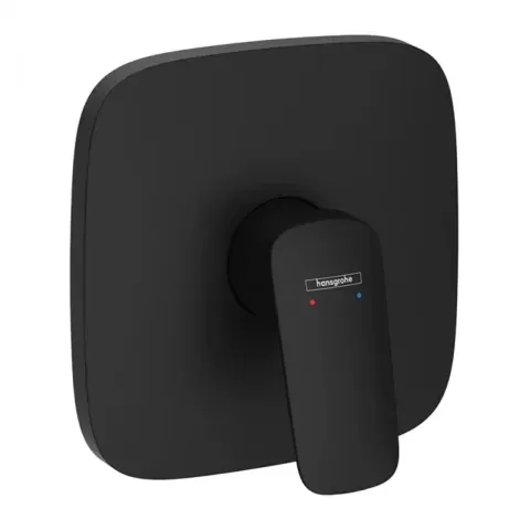 Baterie dus incastrata Hansgrohe Logis negru mat monocomanda