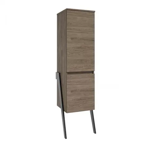 Dulap inalt stativ Defra Op-Arty 44x163 cm 2 usi nuc rockford natur