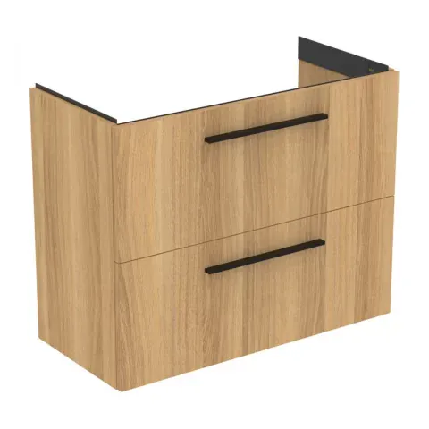 Baza lavoar suspendat Ideal Standard i.life S 2 sertare 80x37.5 cm stejar natural