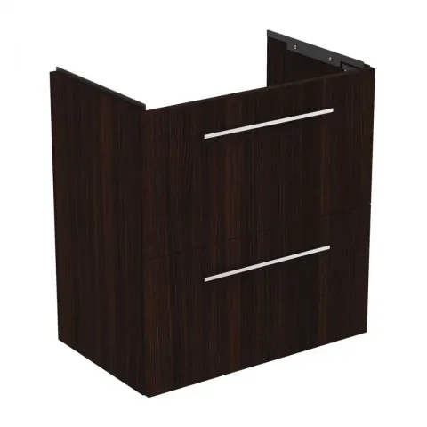 Baza lavoar suspendat Ideal Standard i.life S 2 sertare 60x37.5 cm stejar cafeniu