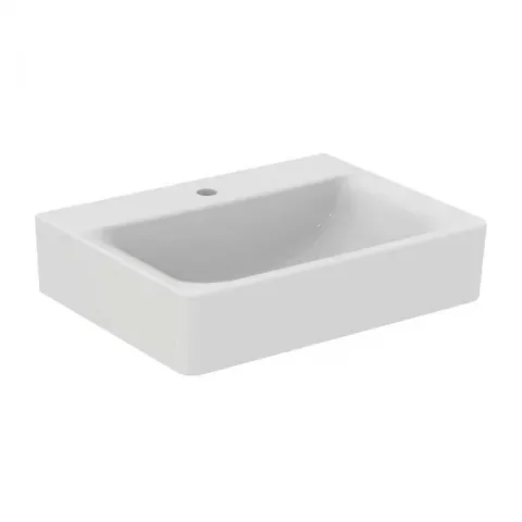 Lavoar suspendat Ideal Standard Connect Cube 60x46 cm alb lucios