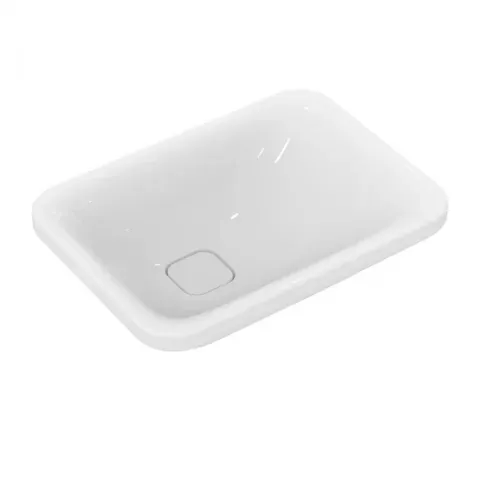 Lavoar pe blat asimetric Ideal Standard Tonic II alb lucios 55x40 cm