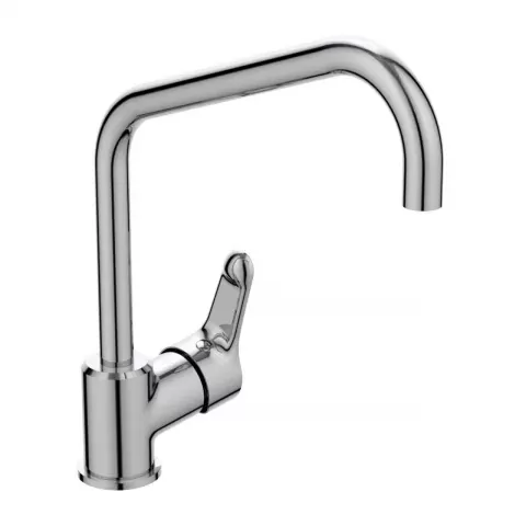 Baterie bucatarie Ideal Standard Alpha crom lucios cu pipa tubulara