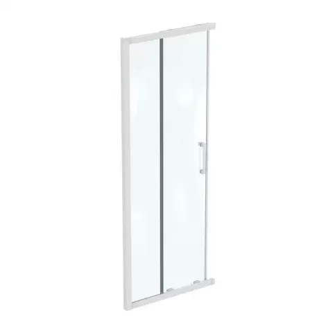 Usa cabina de dus culisanta Ideal Standard Connect 2 80x80 cm profil alb mat