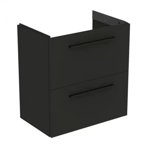 Baza lavoar suspendat Ideal Standard i.life S 2 sertare 60x37.5 cm gri carbon mat