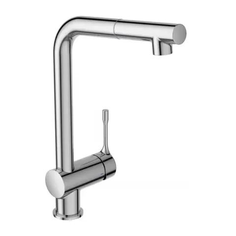 Baterie bucatarie Ideal Standard Ceralook BlueStart crom lucios cu dus extractibil