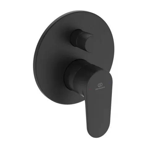 Baterie cada si dus incastrata Ideal Standard Cerafine O negru mat monocomanda