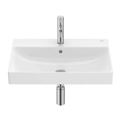 Lavoar suspendat Roca Ona 55x36 cm Fineceramic alb lucios Supraglaze