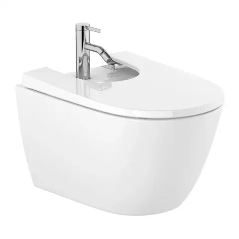 Bideu suspendat Roca Ona alb lucios 53x36 cm