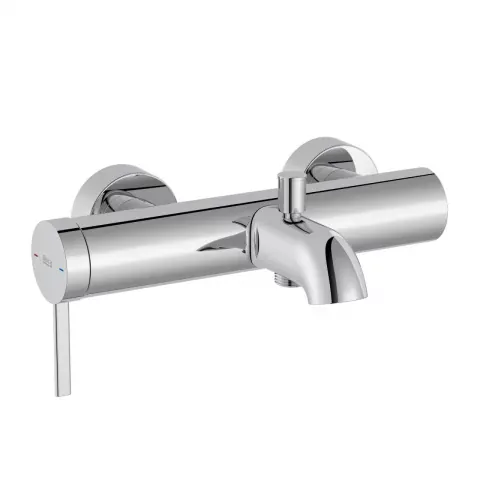 Baterie cada si dus Roca Ona cu divertor automat crom lucios