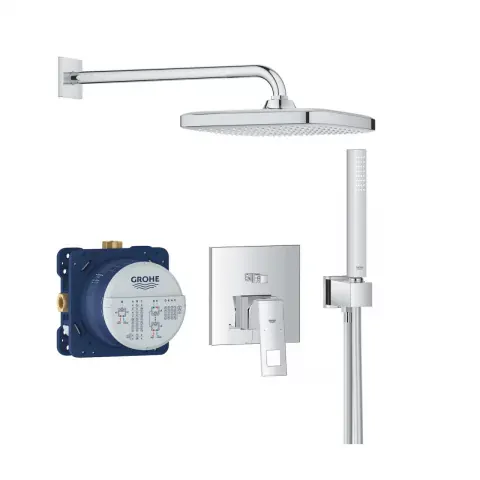 Sistem de dus incastrat Grohe Eurocube Tempesta 250 crom lucios