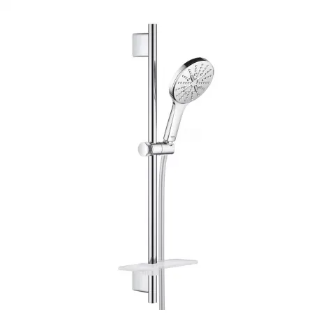 Set de dus Grohe Rainshower SmartActive 130 cu bara 60 cm si para 3 functii crom lucios