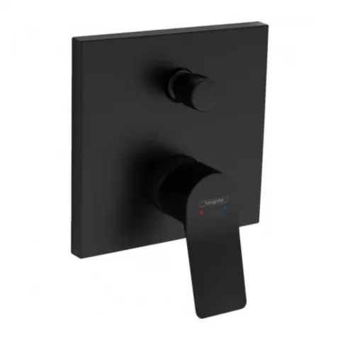 Baterie cada si dus incastrata Hansgrohe Vivenis negru mat