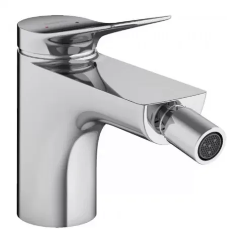Baterie bideu Hansgrohe Vivenis cu ventil crom lucios