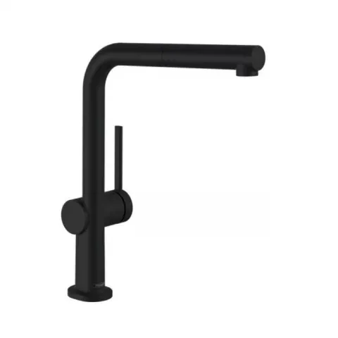 Baterie bucatarie cu dus extractibil Hansgrohe Talis M54 270 negru mat