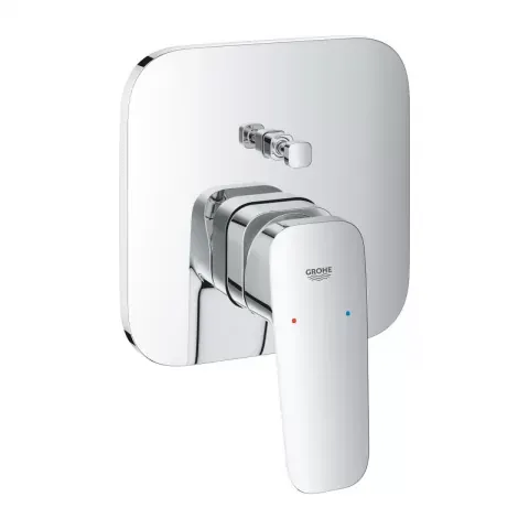 Baterie cada si dus incastrata Grohe Cubeo monocomanda crom lucios