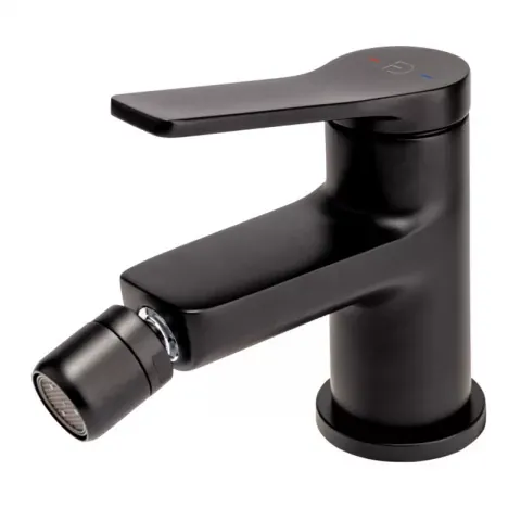 Baterie bideu FDesign Seppia negru mat monocomanda