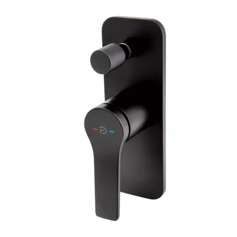 Baterie cada si dus incastrata FDesign Seppia negru mat monocomanda