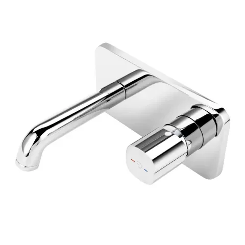 Baterie lavoar incastrata FDesign Meandro crom lucios