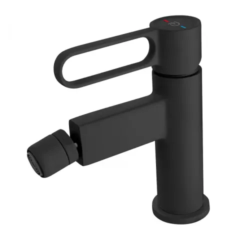 Baterie bideu FDesign Zaffiro negru mat monocomanda