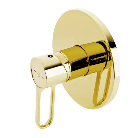 Baterie dus incastrata FDesign Zaffiro auriu lucios monocomanda