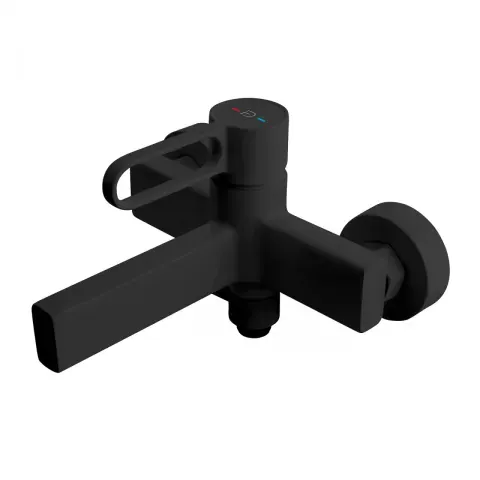 Baterie cada si dus FDesign Zaffiro negru mat monocomanda