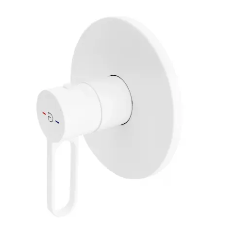 Baterie dus incastrata FDesign Zaffiro alb mat monocomanda