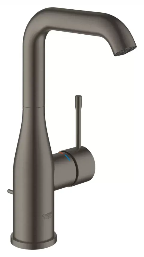 Baterie lavoar Grohe Essence, marimea L, ventil, mat, grafit