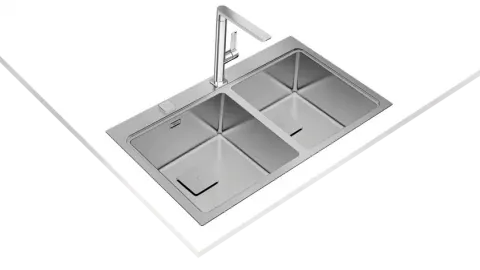 Chiuveta bucatarie Teka Premium Zenit RS15 2B 86 cu 2 cuve, 860x520cm, inox