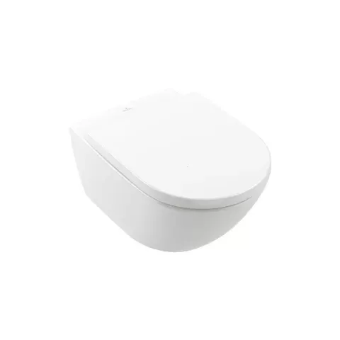 Set vas WC suspendat Villeroy&Boch Subway 3.0 CeramicPlus TwistFlush alb cu capac softclose