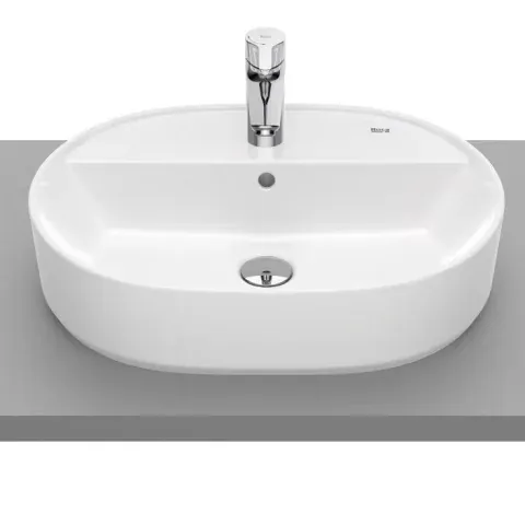 Lavoar baie pe blat, oval Roca The Gap 55x40 cm