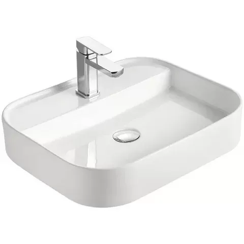 Lavoar baie pe blat, oval Fluminia Juno 55x45 cm